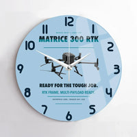 Thumbnail for DJI Matrice 300 RTK design on light blue no frame wall clock