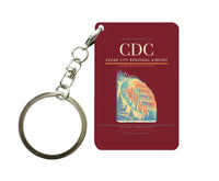 Thumbnail for Cedar City Regional Airport (CDC) design on dark red key chain