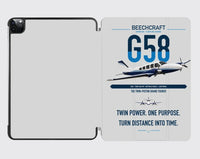 Thumbnail for Beechcraft Baron G58 design on light gray ipad tablet case