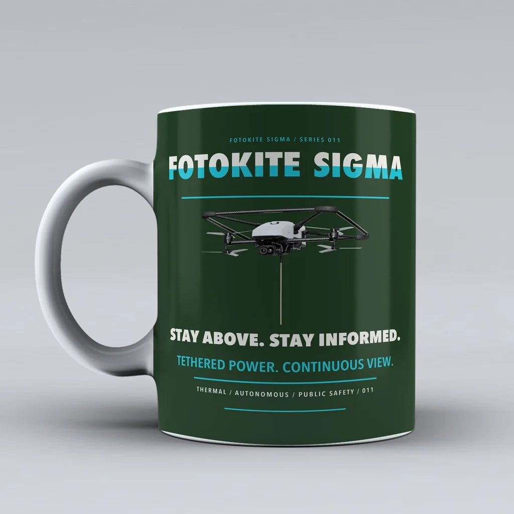 Sigma Mug design on dark green fotokite