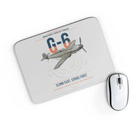 Thumbnail for Messerschmitt Bf 109G-6 design on light gray rectangle mouse pad