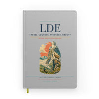 Thumbnail for Tarbes–Lourdes–Pyrénées Airport (LDE) design on light gray notebook