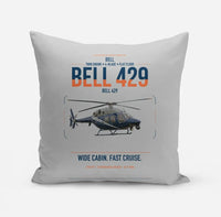 Thumbnail for Bell 429 design on light gray pillow