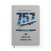 Thumbnail for Boeing 757-300 design on light gray notebook