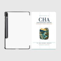 Thumbnail for Chattanooga Airport (CHA) design on white samsung tablet tablet case