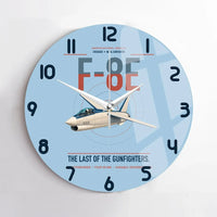 Thumbnail for F-8E Crusader design on light blue no frame wall clock
