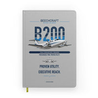 Thumbnail for Beechcraft King Air B200 design on light gray notebook