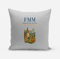 Thumbnail for Memmingen Airport (FMM) design on light gray pillow