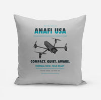 Thumbnail for Parrot ANAFI USA design on light gray pillow