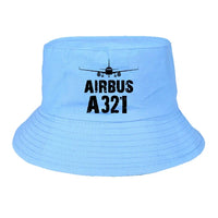 Thumbnail for Airbus A321 & Plane summer hat - light blue