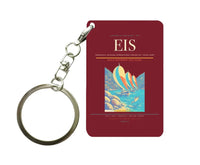 Thumbnail for Terrance B. Lettsome International Airport (EIS) design on dark red key chain