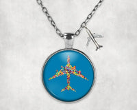Thumbnail for Colourful Airplane Necklace - view 6
