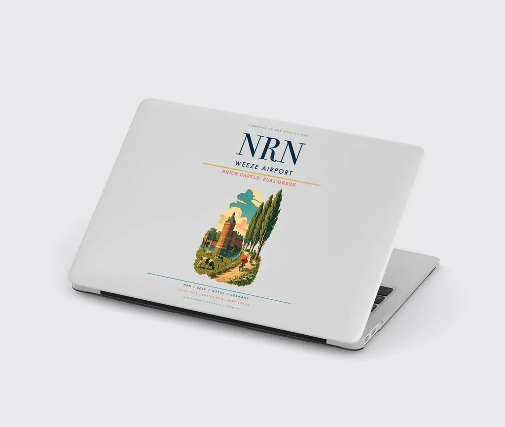 Weeze Airport (NRN) design on light gray MacBook case