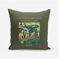 Thumbnail for VINTAGE G4374 - The Flight Kitchen Ballet - Designed Pillows design on greenarmy