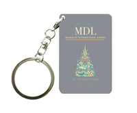 Thumbnail for Mandalay International Airport MDL Key Chain design on gray key chain