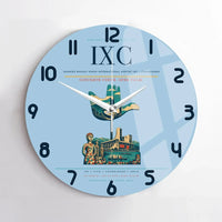 Thumbnail for Shaheed Bhagat Singh International Airport (IXC) design on light blue no frame wall clock
