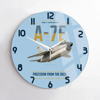Thumbnail for A-7E Corsair II design on light blue no frame wall clock
