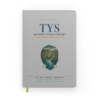 Thumbnail for McGhee Tyson Airport Knoxville (TYS) design on light gray notebook