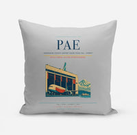 Thumbnail for Snohomish County Airport (Paine Field) (PAE) design on light gray pillow