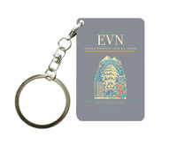 Thumbnail for Zvartnots International Airport EVN — Yerevan Key Chain design on gray key chain