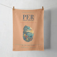Thumbnail for Perth Airport (PER) design on orange towel