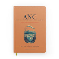 Thumbnail for Ted Stevens Anchorage International Airport (ANC) design on orange notebook