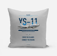 Thumbnail for NAMC YS-11A design on light gray pillow