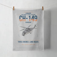Thumbnail for Leonardo CH-149 Cormorant design on light gray towel