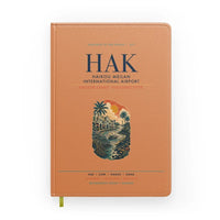 Thumbnail for Haikou Meilan International Airport (HAK) design on orange notebook