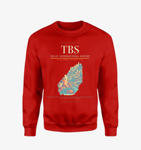 Thumbnail for Tbilisi International Airport (TBS) design on red sweatshirt