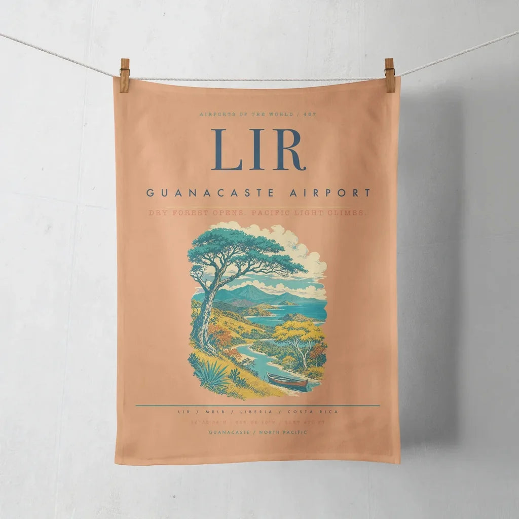 Guanacaste Airport (LIR) design on orange towel