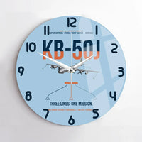 Thumbnail for KB-50J Superfortress design on light blue no frame wall clock
