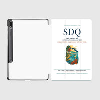 Thumbnail for Las Americas International Airport (SDQ) design on white samsung tablet tablet case