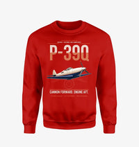 Thumbnail for P-39Q Airacobra design on red sweatshirt
