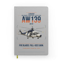 Thumbnail for Leonardo AW139 design on light gray notebook