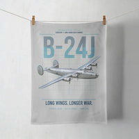 Thumbnail for B-24J Liberator design on light gray towel
