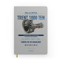 Thumbnail for TRENT 1000 TEN design on light gray notebook
