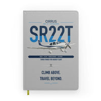 Thumbnail for Cirrus SR22T design on light gray notebook