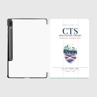 Thumbnail for New Chitose Airport Sapporo (CTS) design on white samsung tablet tablet case