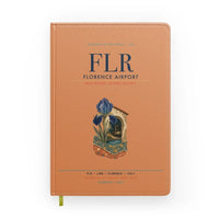 Thumbnail for Florence Airport (FLR) design on orange notebook