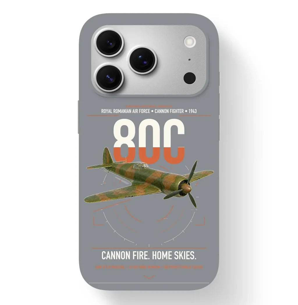 IAR 80C design on gray magsafe iphone case, for iPhone 17 Pro