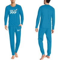 Thumbnail for The Boeing 777 men pajamas - Light Blue