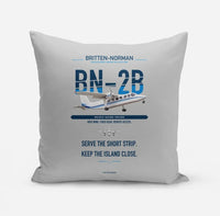 Thumbnail for Britten-Norman BN-2B-26 Islander design on light gray pillow