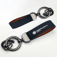 Thumbnail for Sun Phu Quoc Airways Horseshoe Buckle key chain in navy blue
