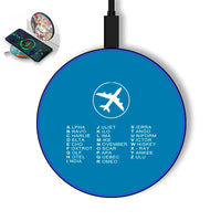 Thumbnail for Aviation Alphabet Wireless Charger - view 6
