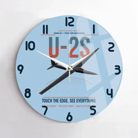 Thumbnail for U-2S Dragon Lady design on light blue no frame wall clock