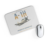 Thumbnail for A-1H Skyraider design on light gray rectangle mouse pad