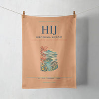 Thumbnail for Hiroshima Airport (HIJ) design on orange towel