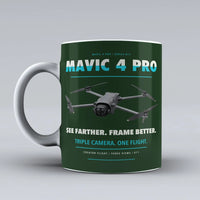 Thumbnail for Mavic 4 Pro Mug design on dark green dji
