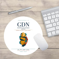 Thumbnail for Gdańsk Lech Wałęsa Airport (GDN) design on white round mouse pad